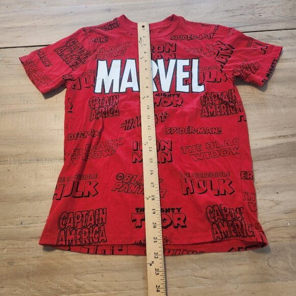 Marvel Spider-Man Captain America Iron-Man T-Shirt Youth Size L (10-12) EUC - Picture 6 of 6